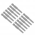 Uxcell 40 Pcs 1 4 6 3mm Hex Shank Magnetic H2 Hexagon Torx Screwdriver Bits