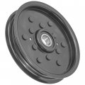 Caltric Flat Idler Pulley For John Deere Lt133 Lt155 Lt160 Lt166 Am106627 Am121602