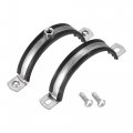 Uxcell Adjustable Pipe Bracket Clamp 3-9 16 90mm Wall Ceiling Mount Iron Strap Support 5pcs