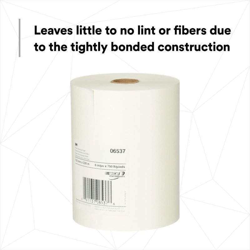3m White Masking Paper 06537 Heat Resistant Flexible Lint Free 6 In X 750 Ft