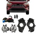 Front Fog Lights Lamps Assembly For Rav4 2019 2020 2021 Left And Right Side 2 Pcs With Bezel Switch 5203042060 81210-02160 