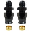 2 Pcs 6an Male To 3 8 In Hardline Compression Fitting 9 16-18 Unf 37 Degrees Seal Aluminum Brass Ferrule Fuel Line Adapter 
