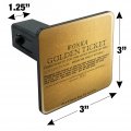 Willy Wonka And The Chocolate Factory Golden Ticket Tow Trailer Hitch Cover Plug Insert
