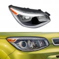 2014-2019 Kia Soul Headlights Chrome Housing Projector Headlight Assembly Replacement Headlamps Halogen For Ki2503167 92102