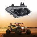 Cpowace Passenger Led Headlight Assembly For X3 Led Head Lamp High Low Beam Clear Lens Can Am Maverick Max Xds Xrs R Turbo Dps 