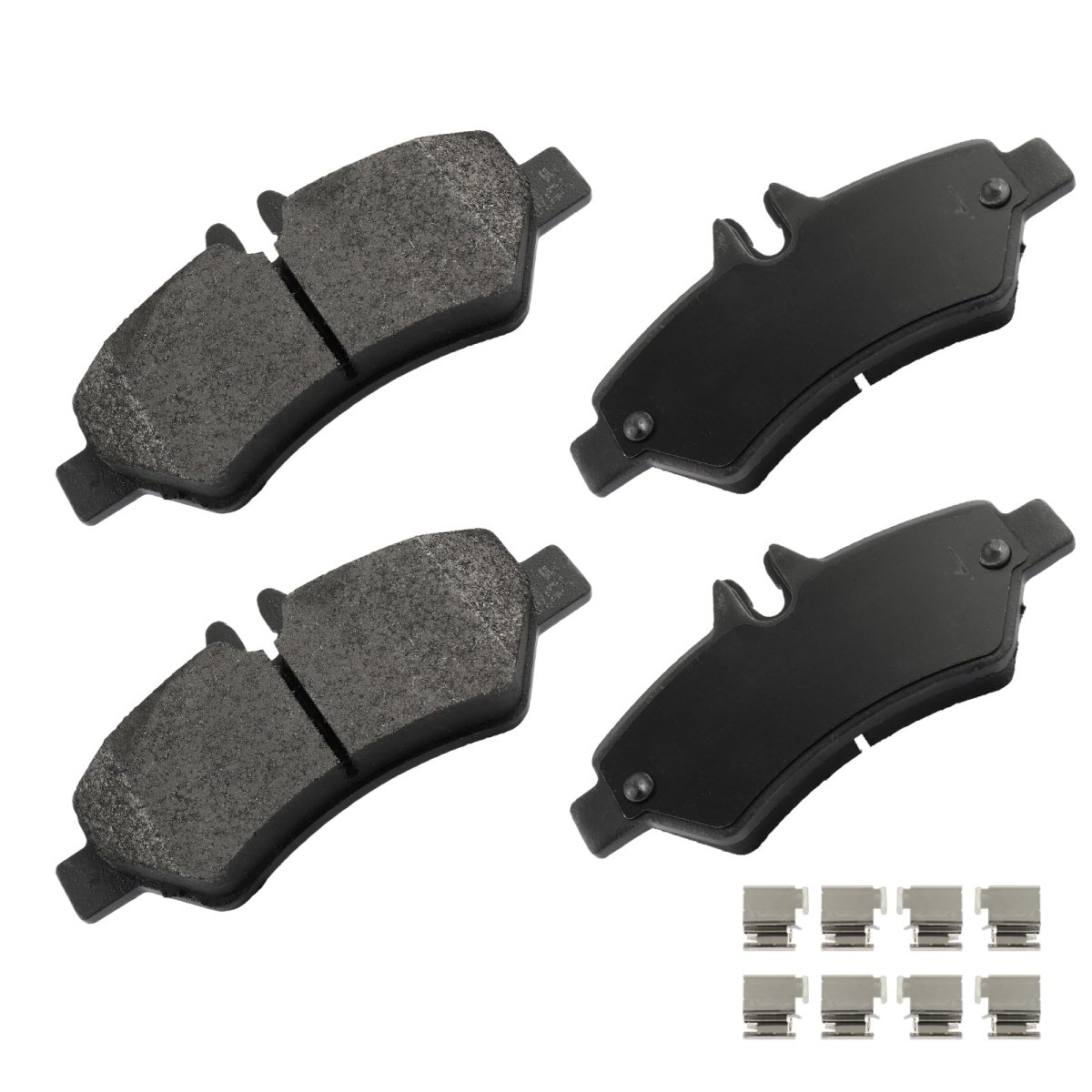 D1317 Rear Disc Brake Pad Set With Hardware For Dodge Sprinter 2500 3500 Freightliner And Mercedes Benz