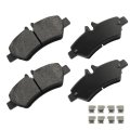 D1317 Rear Disc Brake Pad Set With Hardware For Dodge Sprinter 2500 3500 Freightliner And Mercedes Benz 