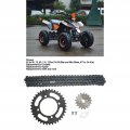Chain Sprocket Kit Front Rear Set 420 155mm 37t 17t Universal For 50cc To 125cc Dirt Mini Bikes Atv Go Kart