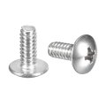8-32 X 3 8 Truss Head Phillips Machine Screws Full Thread Drive 304 Stainless Steel 18-8 Quantity 50 