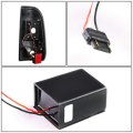 Pair Black Housing Smoked Lens Red 3d Led Light Bar Tail Lights Compatible With Ford Super Duty