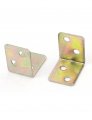 Metal Shelf Support 90 Degree Right Angle Bracket 12pcs Brass Tone
