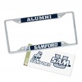 Samford University Metal License Plate Frame And Sticker For Front Or Back Of Car Officially Licensed Sticker Combo Alumni 