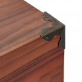Uxcell 33x33x33mm Metal Box Corner Protectors Edge Guard Iron Bronze Tone 24pcs
