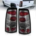 Amerilite For 1999-2002 Chevy Silverado Gmc Sierra Smoke Euro Replacement Brake Tail Lights Set Passenger And Driver Side