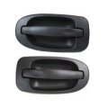 Rear Exterior Door Handle Pair For Chevy Uplander 2005 To 2009 Side Sliding Textured Black Gm1520124 Gm1521124 10322223 