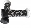 Httmt Xh4089- 7 Both Side Universal Gray Skull Motorcycle Grips For 8 Hand 