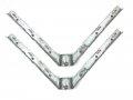 Chain Link Fence Barb Wire Corner V-arms Pressed Steel Fits O D 2-3 8 Inch Round Post 