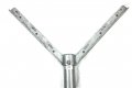 Chain Link Fence Barb Wire Corner V-arms Pressed Steel Fits O D 2-3 8 Inch Round Post