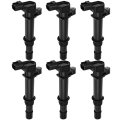 Pack Of 6 Ignition Coils Replaces Uf270 Uf399 Uf297 2-pins Coil Set Compatible 2004-2008 For Dodge Dakota 7l V6 Durango 3