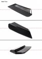 St Style 3pc Painted Gloss Black Pearl Front Bumper Lip Splitter Spoiler Kit Compatible For 2019-2021 Bmw X3m X4m Competition