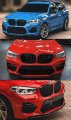 St Style 3pc Painted Gloss Black Pearl Front Bumper Lip Splitter Spoiler Kit Compatible For 2019-2021 Bmw X3m X4m Competition