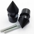 Xkh- Black Spike Swingarm Spools No Logo 6mm Thread Compatible With Aprilia Dorsoduro 750 2008-2009 R1 Yzf-r1 1998-2013 R6