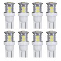 Huttuubudu Led Landscape Light Bulbs 1w 12v Cool White 6000ki 7w Low Voltage Incandescent Equivalenti Wedge Base T5 Malibu 