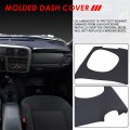 Front Upper Dash Board Panel Cover Cap Overlay Compatible With Chevy S10 Blazer Pickup Gmc S15 Jimmy Sonoma Bravada 98-02 Black