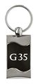 Infiniti G35 Rectangular Black Car Key Chain Ring Fob 