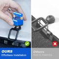 Blue Billet Aluminum Hard Top Quick Removal Fastener Thumb Screw Integrated D Ring Compatible With Jeep Wrangler Jk 2007-2018