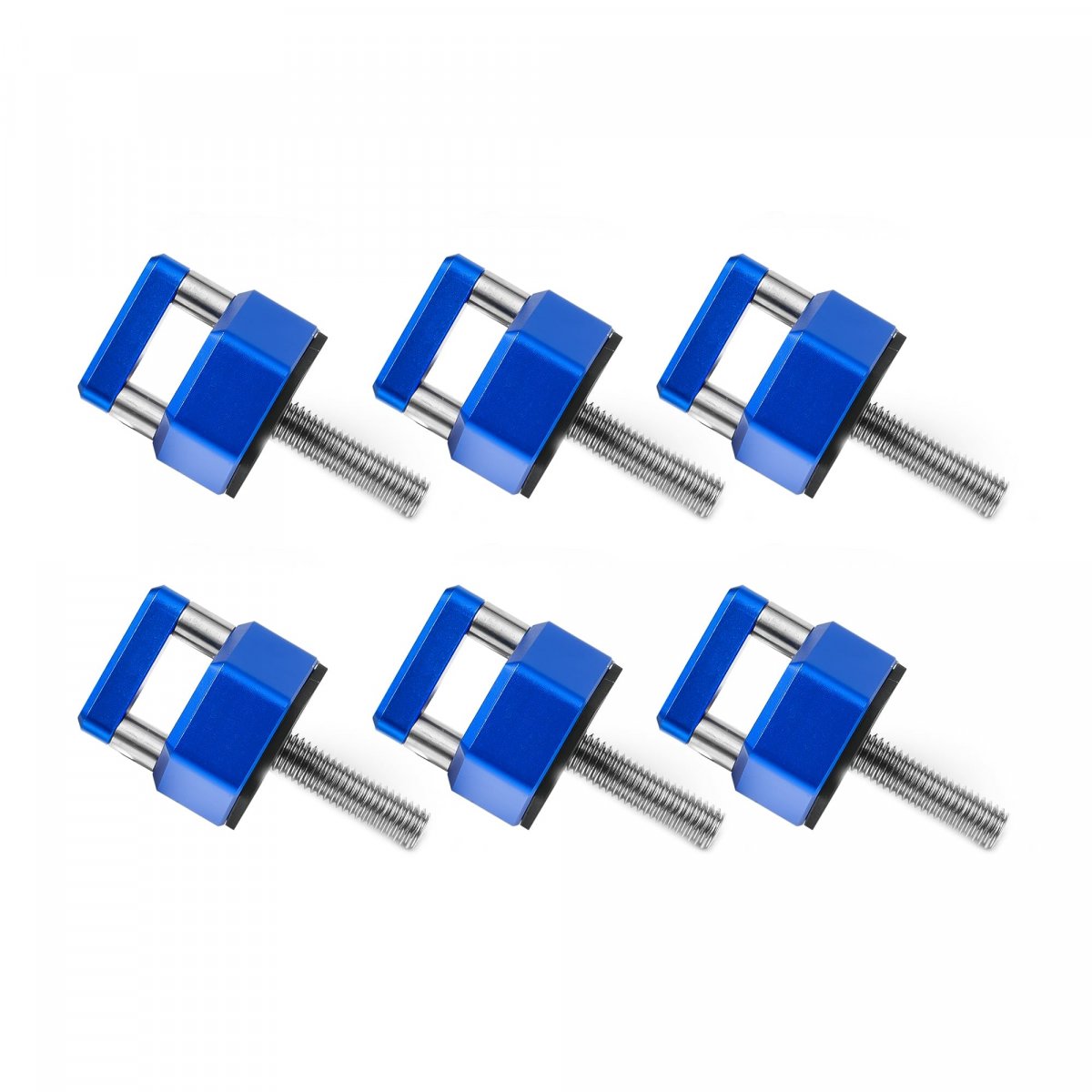 Blue Billet Aluminum Hard Top Quick Removal Fastener Thumb Screws With Integrated D Ring For Jeep Wrangler Jk 2007 2018 Jl 2022