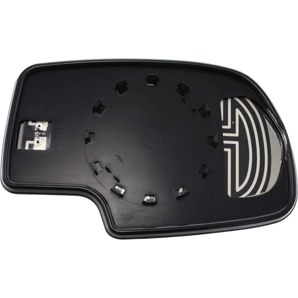 Heated Driver Side Mirror Glass For Chevy Silverado 1500 2500 3500 1999 To 2006 Flat With Backing Plate Fits 88986362 Gm1324108