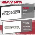 Hecasa Front Lower Grille Grill Compatible With 2015-2021 Dodge Charger Srt Scat Pack Daytona 68394592aa W 2 Side Bezels Black