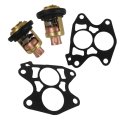2pcs Marine Thermostat Cover Gasket Set For Yamaha 2 Stroke 3 To 250hp Replace 6e5-12411-00 6e5124110 6h3-12411-11-00 