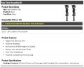 Rear Strut And Coil Spring Assembly Set Of 2 Compatible With 2013-2015 Subaru Xv Crosstrek