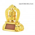 Solar Energy Prayer Wheel Fydun Tibetan Tibet Buddhist Spinning For Car Interior Decoration
