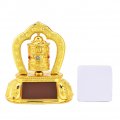 Solar Energy Prayer Wheel Fydun Tibetan Tibet Buddhist Spinning For Car Interior Decoration