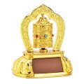 Solar Energy Prayer Wheel Fydun Tibetan Tibet Buddhist Spinning For Car Interior Decoration