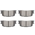Rear D885 Ceramic 4pcs W Hardware Disc Brake Pad Set 