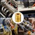 Uxcell 5pcs 10mm To 12mm Aluminum Alloy Shaft Coupling L31xd25 Flexible Coupler For Encoders And Motors Golden