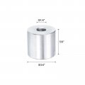 Uxcell 10pcs Aluminum Spacer 4 Bore X 3 Od 5 8 Length Screw Standoff Bushing Plain Finish Round Metal For 1 Id Screws Bolts And
