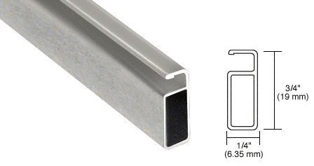 Mill Finish 3 4 In X 1 Extruded Aluminum Screen Frame 12 Ft Long A344m