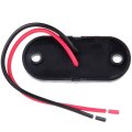 Side Marker Light 5pcs White Fish Shape Trailer Lamp Stop Turn Tail Fit For Boats Truck Pickups Flush Mount Waterproof Lights