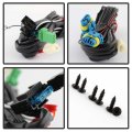 Acanii For 2014-2015 Mitsubishi Mirage Glass Bumper Fog Lights Lamps W Switch Assembly Driver Passenger Side