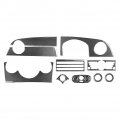 Lirun Black Full Set Interior Trim Kit 13pcs Dashboard Panel Gear Shift Decoration Cover For Bmw Mini Cooper R50 R53 05-06