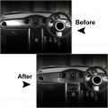 Lirun Black Full Set Interior Trim Kit 13pcs Dashboard Panel Gear Shift Decoration Cover For Bmw Mini Cooper R50 R53 05-06