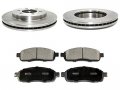 Front Ceramic Brake Pad And Rotor Kit Compatible With 2004-2008 Ford F150 4wd 