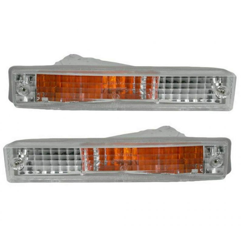 Honda Civic Signal Light Assembly 1990-1991 Pair Driver And Passenger Side Hatchatchback Sedan For Ho2530108 Ho2531108