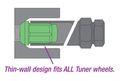 Gorilla Automotive 21621sd Small Diameter Wheel Locks 12mm X 1 25 Thread Size Pack Of 4