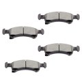 Front D934 Ceramic 4pcs W Hardware Disc Brake Pad Set 